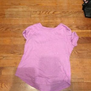 Short sleeve purple shirt from target